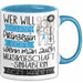 Musikgeschäftsinhaberin Tasse Geschenk Spruch Wer Will Schon Prinzessin Sein Wenn Man Auch Musikgeschäftsinhaberin Sein Kann Blau Trendation