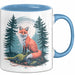 Fuchs Tierliebhaber Tasse Geschenk Lustige Geschenkidee Spruch Blau Trendation