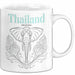 Bangkok Thailand Elefant Tasse Geschenk Lustige Geschenkidee Spruch Weiß Trendation