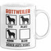 Rottweiler Hören Aufs Wort Tasse Geschenk Rottweiler Besitzer Mama Becher Weiß Trendation