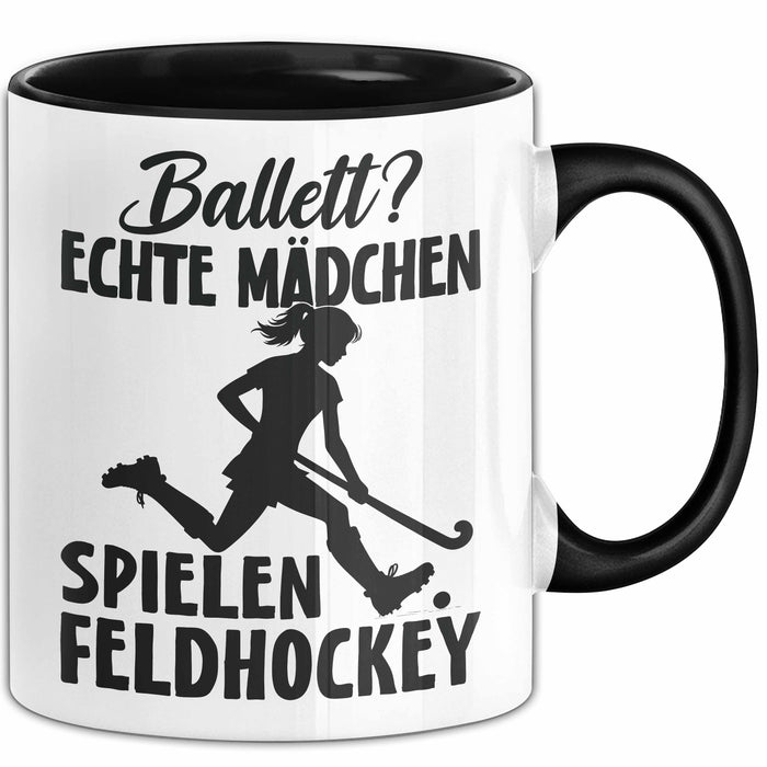 Feldhockey-Spielerin Tasse Geschenk Frauen Ballett Echte Mädchen Spielen Feldhockey Trendation