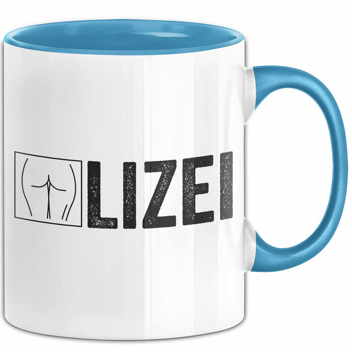 Polizei Polizist Tasse Geschenk Lustige Geschenkidee Spruch Polize Blau Trendation