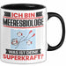 Meeresbiologe Tasse Geschenk für Meeresbiologe Geburtstag Lustiger Spruch Kaffee-Becher Was Ist Deine Superkraft Schwarz Trendation