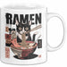 Katzen Tierliebhaber Tasse Geschenk Lustige Geschenkidee Spruch Katze Isst Ramen Nudeln Weiß Trendation