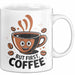 Kaffee Süchtiger Tasse Geschenk Lustige Geschenkidee Spruch Für Koffein Liebhaber Weiß Trendation