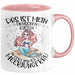 Meerjungfrau Geschenk Tasse Mädchen Das Ist Mein Menschen Kostüm In Echt Bin Ich Eine Meerjungfrau Nixe Geschenkidee Mädels Kaffee-Becher Rosa Trendation