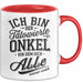 Tätowierter Onkel Tasse Geschenk Lustige Geschenkidee Spruch Rot Trendation