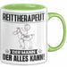 Reittherapeut Tasse Geschenk für Reittherapeut Der Mann Der Alles Kann Geschenkidee zum Geburtstag Grün Trendation