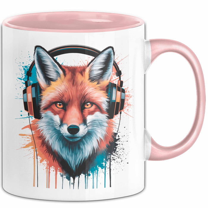 Fuchs Tierliebhaber Tasse Geschenk Lustige Geschenkidee Spruch Rosa Trendation