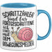 Schnecken-Liebhaber Tasse Geschenk Schrittzähler Sind Für Fortgeschrittene Ich Starte Mit Dem Bewegungsmelder Blau Trendation