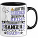 Sänger Geschenk Tasse Lustiger Spruch Erheben Sie Sich Der Sänger Betritt den Raum Schwarz Trendation