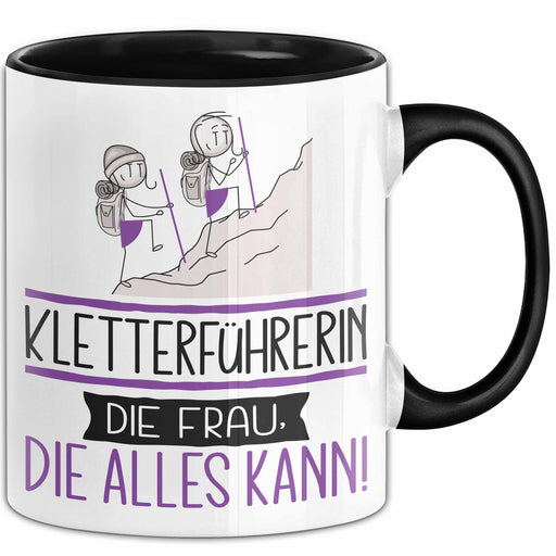 Kletterführerin Geschenk Tasse Becher Die Frau Die Allen Kann Geschenkidee für eine Kletterführerin Lustig Trendation