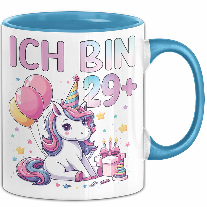 30. Geburtstag Frauen Geschenkidee 30Er Freundin Geschenk Ich Bin 29+ Blau Trendation
