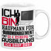 Kaufmann für Büromanagement Ausbildung Tasse Geschenk Ich Bin Kaufmann für Büromanagement In Der Ausbildung Ich Darf Das Geschenkidee Spruch Weiß Trendation