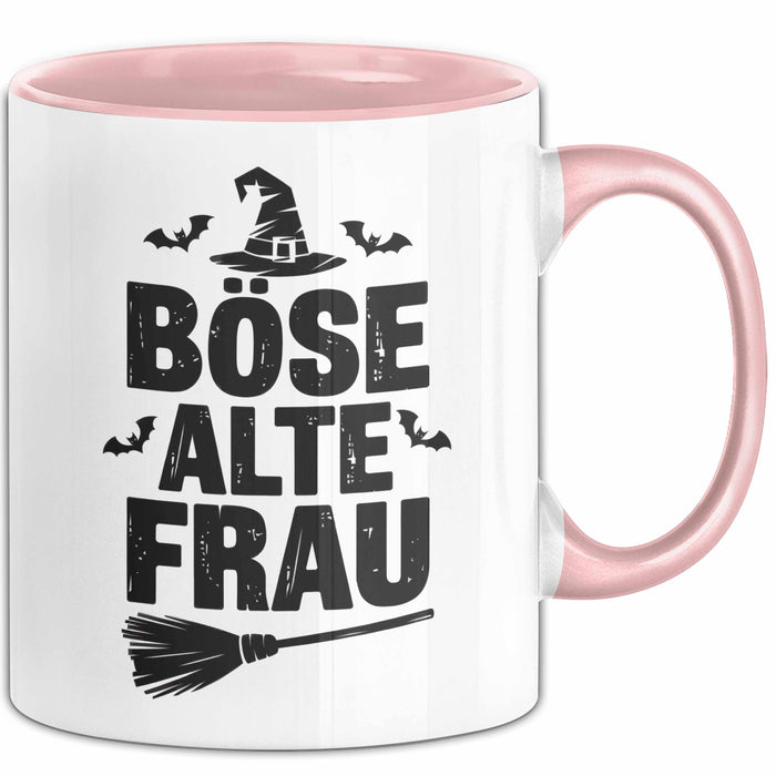 Oma Großmutter Sarkasmus Tasse Becher Geschenk Lustige Geschenkidee Spruch Böse Alte Frau Rosa Trendation