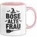 Oma Großmutter Sarkasmus Tasse Becher Geschenk Lustige Geschenkidee Spruch Böse Alte Frau Rosa Trendation