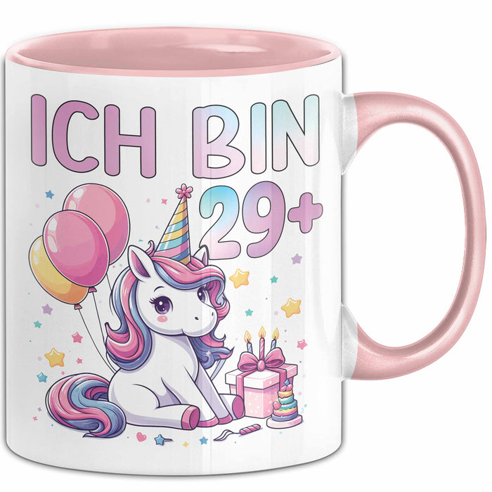 30. Geburtstag Frauen Geschenkidee 30Er Freundin Geschenk Ich Bin 29+ Rosa Trendation