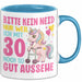 30. Geburtstag Tasse Frauen Geschenk Bitte Nur Kein Neid Nur Weil Ich mit 30 Noch So Gut Aussehe Mama Oma Blau Trendation