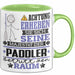 Paddler Geschenk Tasse Lustiger Spruch Erheben Sie Sich Der Paddler Betritt den Raum Grün Trendation
