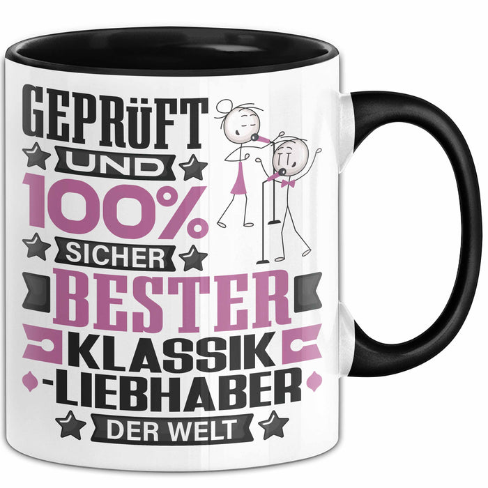 Klassikliebhaber Geschenk Lustiger Spruch für Klassikliebhaber Geschenkidee Bester Klassikliebhaber Der Welt Schwarz Trendation