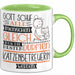Katzenbetreuerin Geschenk Becher Tasse Gott Schuf Alle Menschen Gleich Nur Die Besten Durfeten Katzenbetreuerin Werden Geschenkidee Lustig Grün Trendation