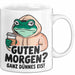 Sarkastischer Frosch Tasse Geschenk Lustige Geschenkidee Spruch Guten Morgen? Ganz Dünnes Eis Weiß Trendation