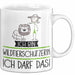 Geschenk für Wildtierschützerin Tasse Lustige Geschenkidee Geburtstag Ich Bin Wildtierschützerin Ich Darf Das Weiß Trendation