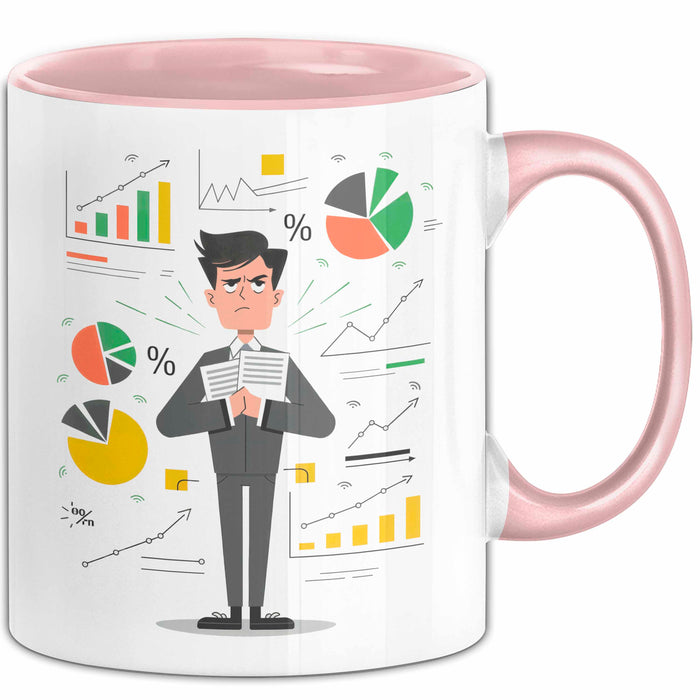 BWL Student Tasse Geschenk Lustige Geschenkidee Spruch Für Zukünftige Führungskräfte Rosa Trendation