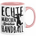 Mädchen Handball-Spielerin Tasse Geschenk Spruch Echte Mädchen Spielen Handball Geschenkidee Frauen Rosa Trendation