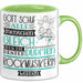 Rockmusikerin Geschenk Becher Tasse Gott Schuf Alle Menschen Gleich Nur Die Besten Durfeten Rockmusikerin Werden Geschenkidee Lustig Grün Trendation