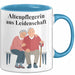 Krankenschwester Pflege Betreuung Tasse Geschenk Lustige Geschenkidee Spruch Altenpflegerin Aus Leidenschaft Blau Trendation