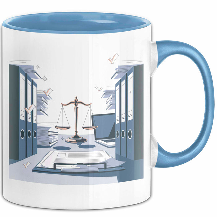 Rechtsanwalts Assistent Tasse Geschenk Lustige Geschenkidee Spruch Für Kanzlei Profis Blau Trendation