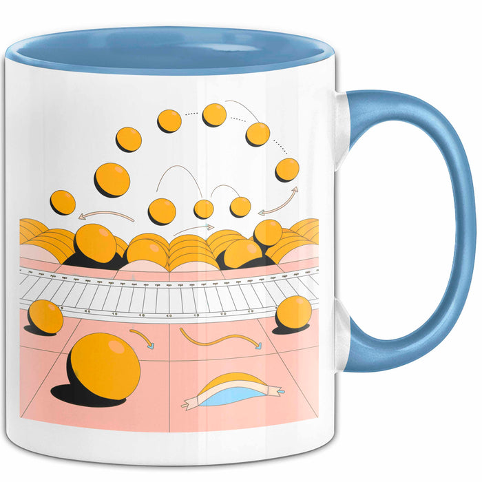 Animator Tasse Geschenk Lustige Geschenkidee Spruch Für Bewegungs Macher Blau Trendation