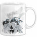 Wolf Tasse Geschenk Heulender Wolf Vögel Mond Silhouetten Geschenkidee Weiß Trendation