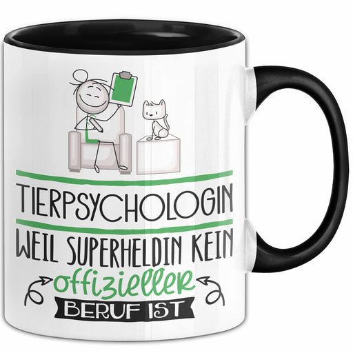 Tierpsychologin Geschenk Tasse Lustiger Spruch Tierpsychologin Weil Superheldin Kein Offizieller Beruf Ist Geschenkidee Trendation