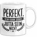 Jutta Tasse Geschenk Perfekt Sein Kann Jeder Geschenkidee Geburtstag Weiß Trendation