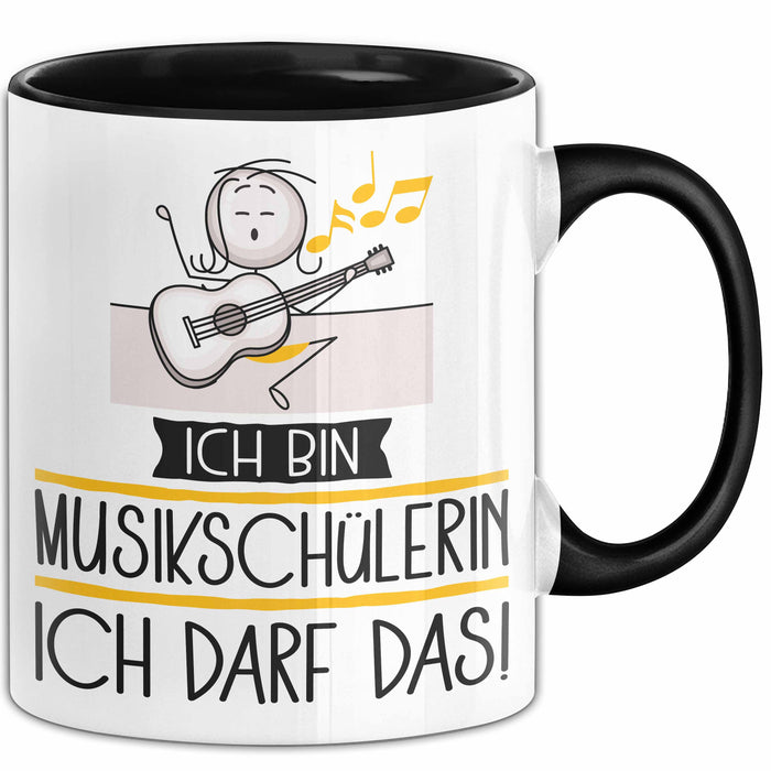 Geschenk für Musikschülerin Tasse Lustige Geschenkidee Geburtstag Ich Bin Musikschülerin Ich Darf Das Trendation