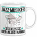 Jazz-Musiker Tasse Geschenk für Jazz-Musiker Der Mann Der Alles Kann Geschenkidee zum Geburtstag Weiß Trendation