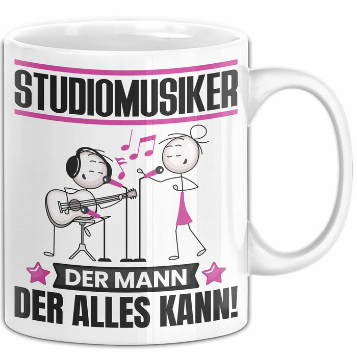 Studiomusiker Tasse Geschenk für Studiomusiker Der Mann Der Alles Kann Geschenkidee zum Geburtstag Weiß Trendation