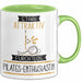 Pilates-Enthusiastin Tasse Geschenk Becher Stark Attraktiv Furchtlos Pilates-Enthusiastin Lustige Geschenkidee Grün Trendation
