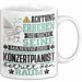 Konzertpianist Geschenk Tasse Lustiger Spruch Erheben Sie Sich Der Konzertpianist Betritt den Raum Weiß Trendation