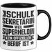 Schulsektretärin Weil Superheldin Kein Offizieller Beruf Ist Tasse Geschenkidee Trendation