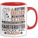 Haustiersitter Geschenk Tasse Lustiger Spruch Erheben Sie Sich Der Haustiersitter Betritt den Raum Rot Trendation