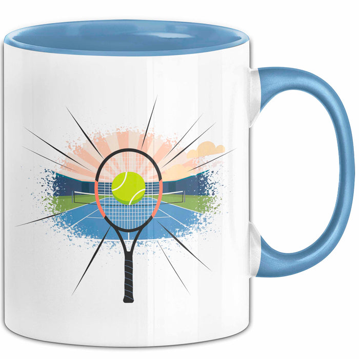 Tennisspieler Tasse Geschenk Lustige Geschenkidee Spruch Für Platz Champions Blau Trendation