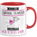 Survival-Trainerin Tasse Geschenk Ich Bin Survival-Trainerin Warum Weil Ich Es Kann Geschenkidee Geburtstag Rot Trendation