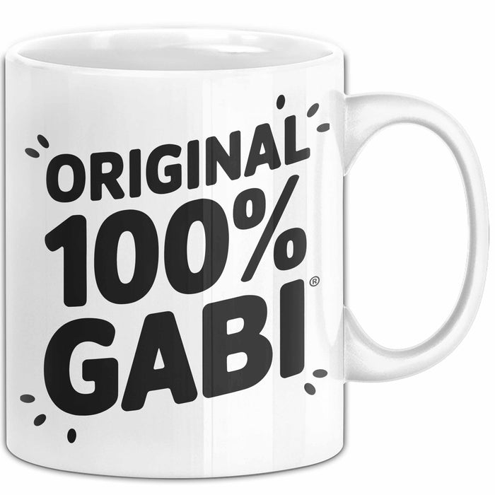Gabi Tasse Geschenk Original 100% Gabi Geschenkidee Geburtstag Weiß Trendation