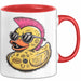 Quietscheente Tier Tasse Geschenk Lustige Geschenkidee Spruch Punk Ente Entenküken Rot Trendation