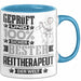 Reittherapeut Geschenk Lustiger Spruch für Reittherapeut Geschenkidee Bester Reittherapeut Der Welt Blau Trendation