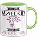 Malerin Tasse Geschenk Ich Bin Malerin Warum Weil Ich Es Kann Geschenkidee Geburtstag Grün Trendation