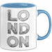 England London Tasse Geschenk Lustige Geschenkidee Spruch Blau Trendation